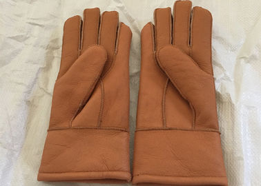 中国 本物のウールライニングのブラウンの子供/大人のための最も暖かい羊皮の手袋M/Lサイズ サプライヤー
