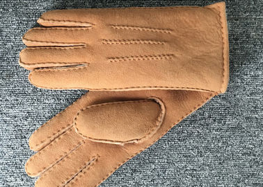中国 羊皮の革冬指の手袋、本物の羊皮の極度な寒い気候の手袋 サプライヤー