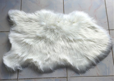 中国 長いウールの人工的な羊皮の敷物、柔らかいのどの羊皮の投球60* 90 Cm サプライヤー