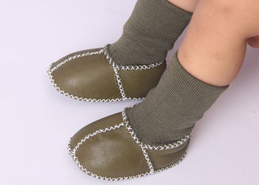 中国 二重表面羊皮の赤ん坊靴 サプライヤー