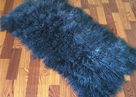 2 *4 '濃紺のモンゴルの毛皮の投球毛布は、大きいソファー反しわを投げます