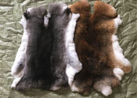 中国 日焼けさせた草のレックスのウサギの皮の毛皮は付属品/衣類のためのサイズをカスタマイズしました 会社