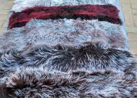 実質のモンゴルの毛皮の生地15cmの長い毛のモンゴルのlambskinの巻き毛のヒツジの皮