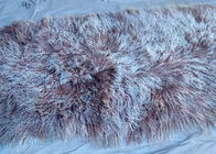 中国 自然な巻き毛の子ヒツジの毛皮の毛皮のモンゴルの羊皮は長いlambskinの床の敷物を隠します 会社