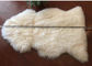 本物の白い羊皮の敷物の長い毛のLambskinの毛皮70 x110cmの単一部分 サプライヤー