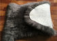 実質の羊皮の敷物の薄い灰色の自然で長いウールのオーストラリアの単一の毛皮 サプライヤー
