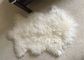 モンゴルの羊皮の敷物の本物のウールの投球の雪白い区域の床の実質のウールの毛皮 サプライヤー