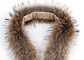 純粋な色の反収縮のコート、柔らかい毛皮の首つばのための取り外し可能な毛皮つば  サプライヤー