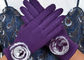ダーク グレーの女性タッチ画面の手袋、タッチ画面指を搭載する冬の手袋  サプライヤー