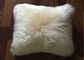 オーストラリアの羊皮のソファーの投球枕は注文色/サイズの味方された毛皮を選抜します サプライヤー
