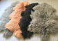 モンゴルの羊皮の敷物の家の装飾的な投球の長い巻き毛のLambskinの毛皮の版 サプライヤー