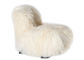 長い巻き毛の本物のモンゴルの子ヒツジの毛皮のベンチ/椅子/腰掛けのシート カバー サプライヤー