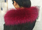 アライグマの毛皮つばのジャケットのための贅沢な実質の長いアライグマの毛皮の取り外し可能なつば サプライヤー