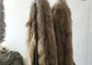 柔らかく確実なアライグマの毛皮つば、女性のための自然な色のアライグマの毛皮のフードのトリム サプライヤー