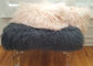モンゴルの羊皮の皮100%の長い毛のチベットの子ヒツジの毛皮の巻き毛のウールの版カバー サプライヤー