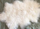 モンゴルのlambswool毛布の長いカーリー ヘアーのチベットの子ヒツジの毛皮の皮の毛皮の敷物の版 サプライヤー