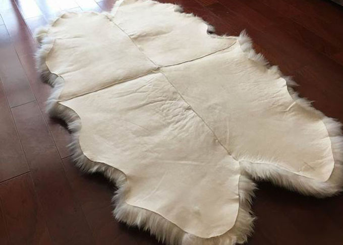 長い毛の居間の投球のための白いオーストラリアの羊皮の敷物のメリノのウール