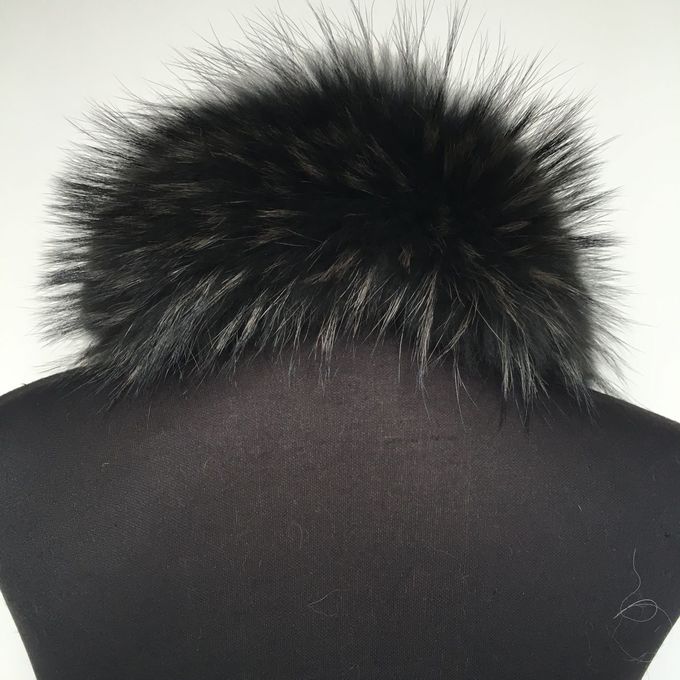 アライグマの毛皮つばののための多彩な染められた実質の中国人Foxの毛皮のコート90 *15cmは塗ります