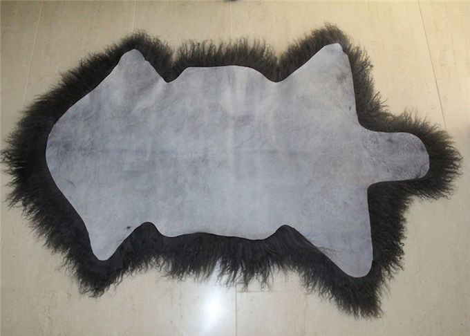 ベージュ色45 *72インチの家の織物のためのモンゴルの羊皮の敷物の軽量の低刺激性