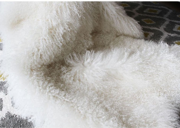 家のTextilのために快適な/衣服を作るモンゴルの長い実質の羊皮の敷物