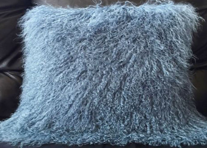 カスタマイズされたモンゴルの羊皮の毛皮の枕家の装飾的な投球20 x 20