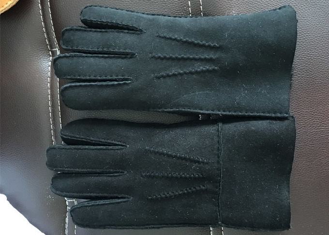 ハンドメイドのメリノのウールの最も暖かい羊皮の手袋のウールライニングの耐久の快適