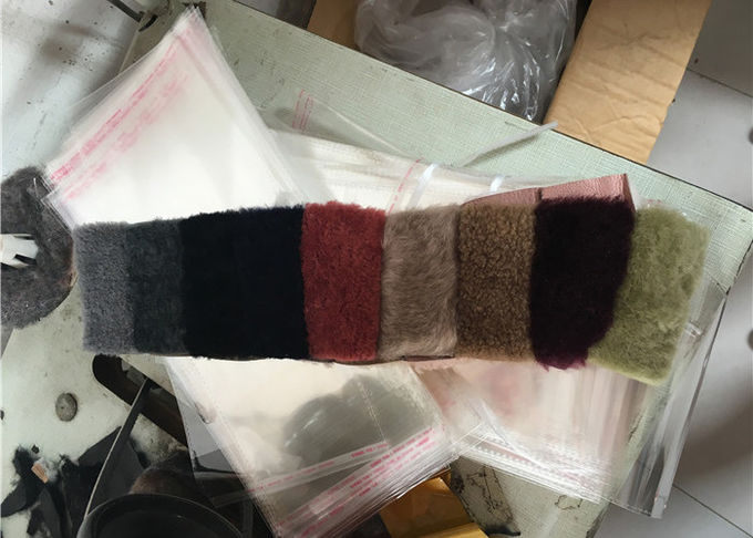 滑らかな表面の冬の最も暖かい羊皮の手袋の二重表面ピンクLサイズ