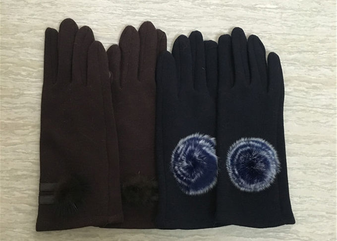 プラシ天の女性型のタッチ画面の多用性がある手袋屋外冬の間40-60cm