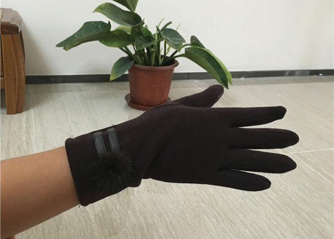 プラシ天の女性型のタッチ画面の多用性がある手袋屋外冬の間40-60cm