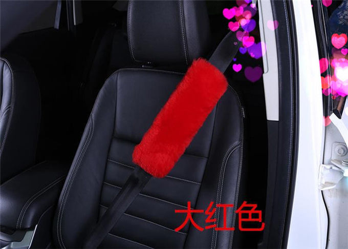 ベージュ色の自動車、羊皮のシート ベルトのクッションのパッドのための柔らかいシート ベルト カバー