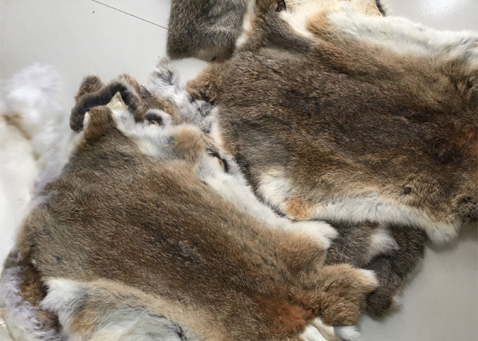 本物毛布のための注文の実質の柔らかいレックスのウサギの皮の毛皮の洗濯できる重い密度