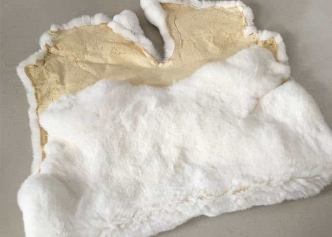 本物毛布のための注文の実質の柔らかいレックスのウサギの皮の毛皮の洗濯できる重い密度