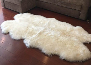 中国 実質の羊皮の敷物の大きいアイボリーの白いオーストラリアのウール区域敷物4 x 6 ft 4の毛皮 サプライヤー
