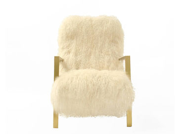 中国 顧客用贅沢で長い毛の肘掛け椅子のための実質のモンゴルの毛皮の版カバー サプライヤー