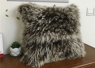 中国 厚く暖かく柔らかいモンゴルの毛皮の枕長い巻き毛のウールの反無呼吸50*50cm サプライヤー