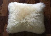 オーストラリアの羊皮のソファーの投球枕は注文色/サイズの味方された毛皮を選抜します