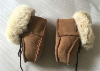 本物の羊皮の赤ん坊靴、幼児/幼児のための冬のブーツ