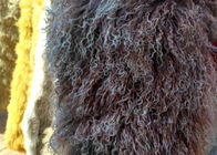 実質の長い毛の羊皮の本物のモンゴルのlambswoolの巻き毛のヒツジの毛皮毛布