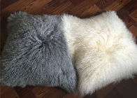中国 羊皮の巻き毛のウールの枕箱のモンゴルのウールの枕カバーlambskinの枕 会社