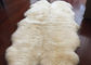 実質の羊皮の敷物の特大の羊皮区域のカーペットの柔らかい毛皮6Pの白6の毛皮 サプライヤー