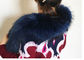 アライグマの毛皮つば100%の実質のアライグマの毛皮つばの大きく青いコートのトリムの付属品 サプライヤー