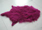 紫色の長い毛の冬の衣服を作るために防風モンゴルの羊皮の敷物 サプライヤー