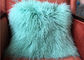 モンゴルの毛皮の枕家のための贅沢な染められた実質の長い毛のヒツジの毛皮の投球 サプライヤー