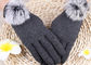 タッチ画面の指先が付いている冬の女性の手袋、携帯電話の使用のための柔らかい手袋  サプライヤー