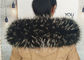 アライグマの毛皮つば100%の実質のアライグマの毛皮つばの大きい毛皮のトリムの付属品 サプライヤー