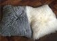 羊皮の巻き毛のウールの枕箱のモンゴルのウールの枕カバーlambskinの枕 サプライヤー
